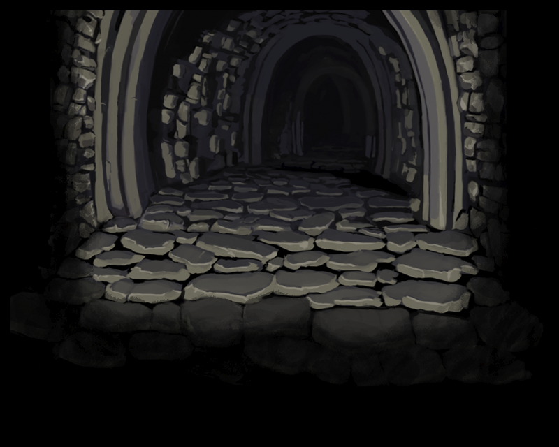 Dungeon corridor backgound